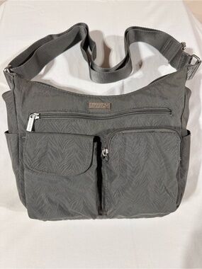 Baggallini Charcoal Gray Multi-Pocket Crossbody Bag